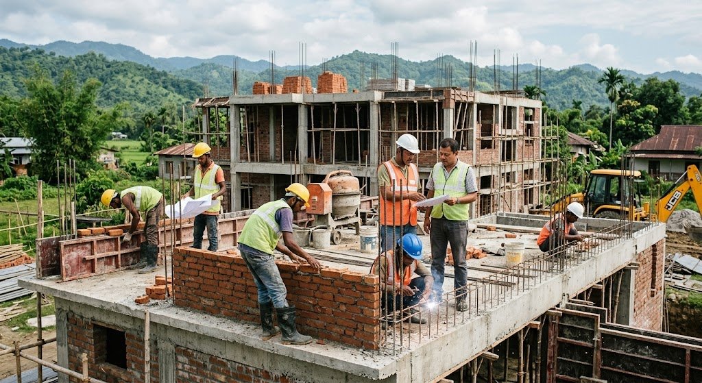 MDG Construction & Suppliers providing professional construction services for residential and commercial projects in Guwahati